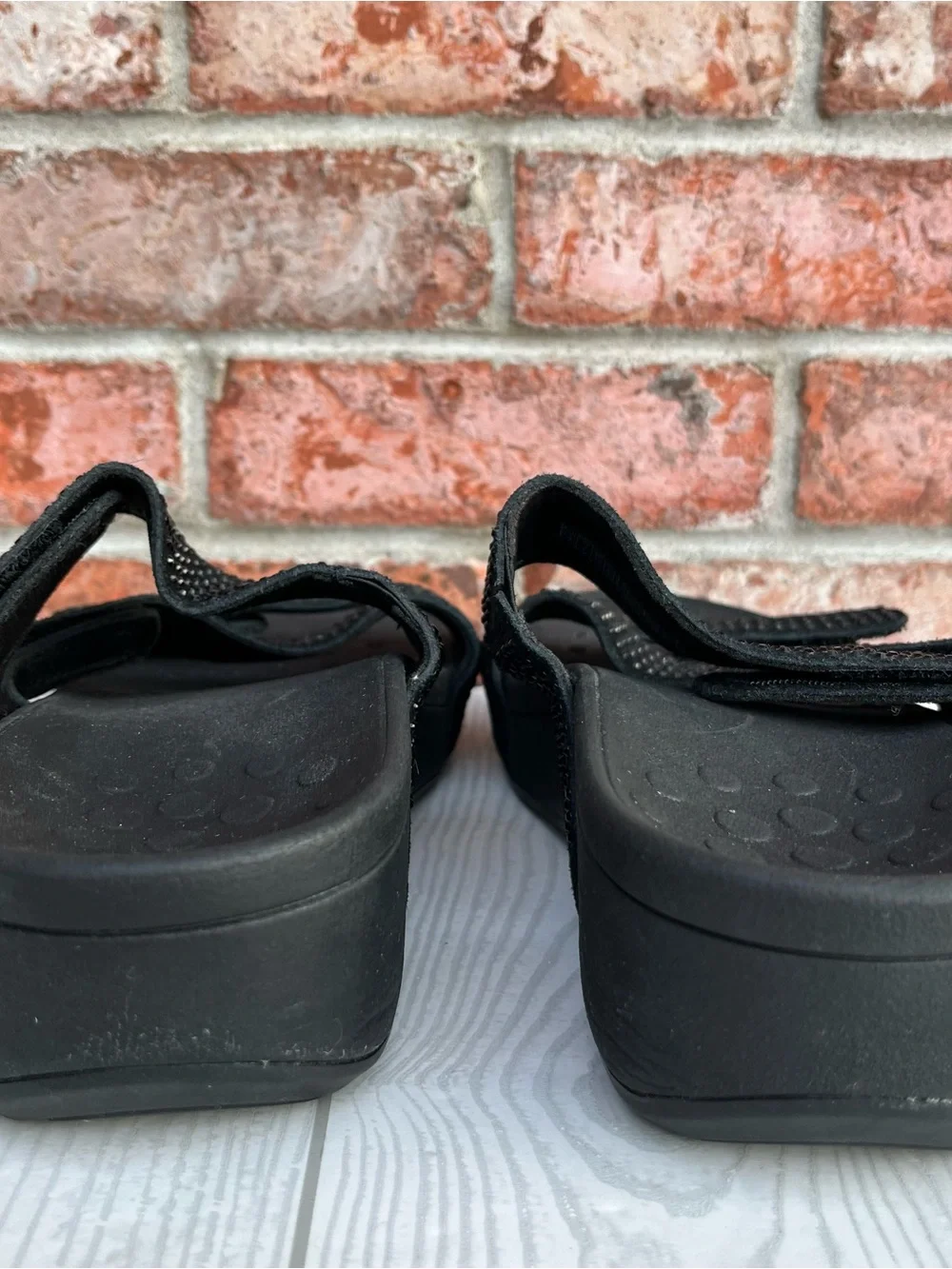 Vionic Alexis Slip On Slide Sandals Black Size 9 - Picture 7 of 10